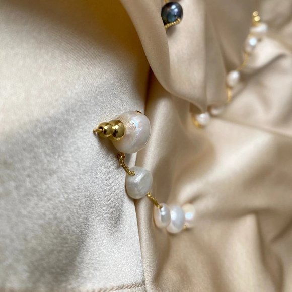 Cult Gaia Atum Drop Earrings - Freshwater Pearl - Picture 6 of 8